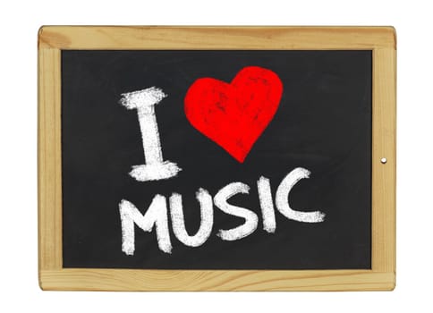 I love music on a slate