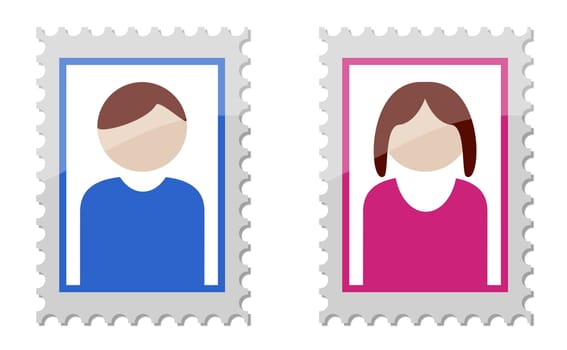 Placeholder for your photo - male and female