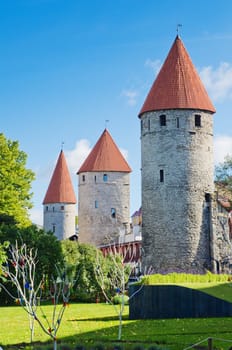 Tallinn, towers of the fortress wall