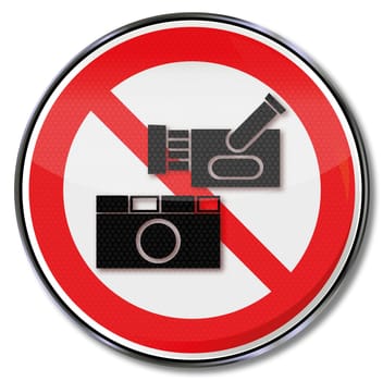 Sign Prohibition sign Camera,camera and industrial espionage