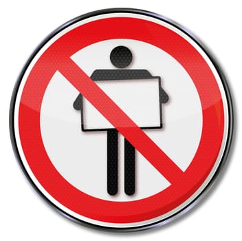 Sign Advertising,Demonstration,Freedom and Unemployment
