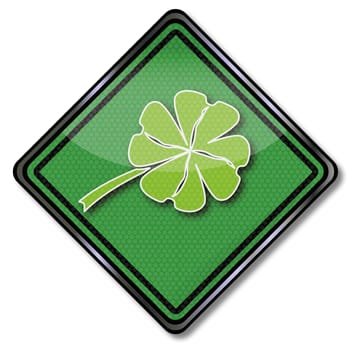 Shield Shamrock,Happiness,Peace and Luck