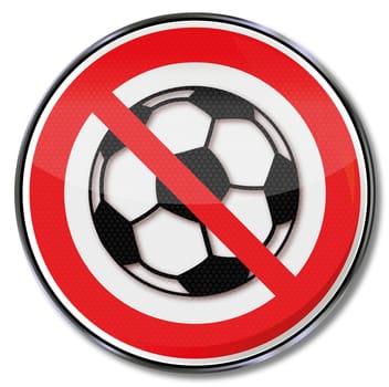 Sign banning the football game