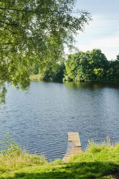 Wooden bridge at Lake