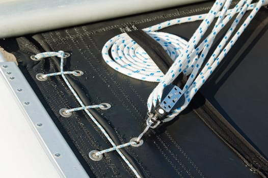 Close-up shot of rope