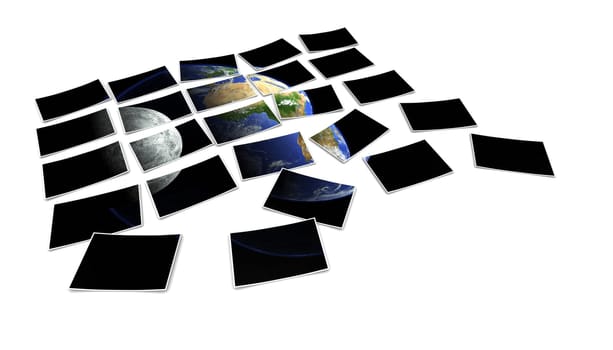 Photo prints distributed - Our Earth and the Moon