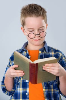 boy is reading