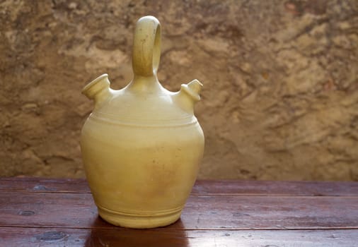 Botijo traditional clay pot jug to keep fresh water in Spain vintage