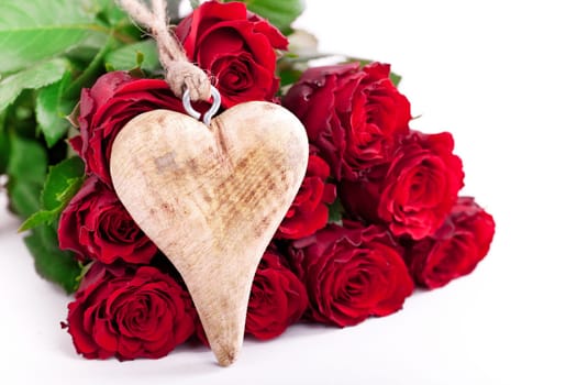 fresh red roses