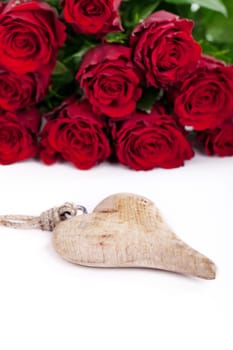 fresh red roses