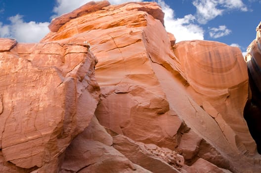 colors and shapes in the Antelope Canyon in Arizona