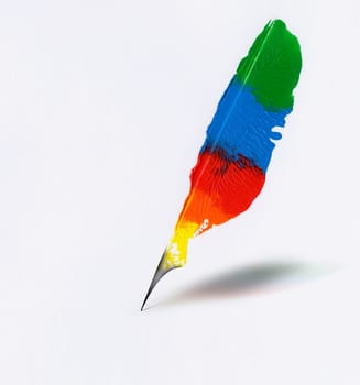 Feather Colors Fancy Concept