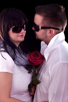 Young cool couple