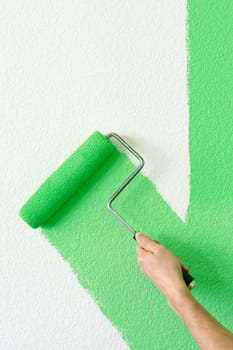 painting a wall