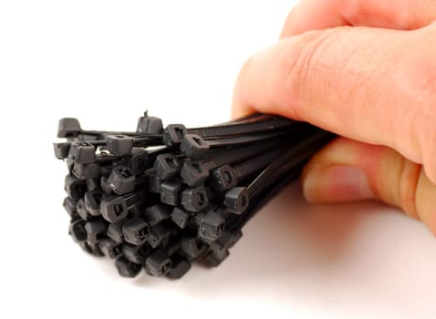 pictures of black cable ties