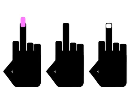 Hand signal insult