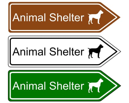 Animal shelter sign