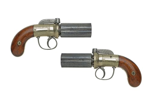 English bundled revolver circa 1850
