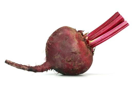 beet over white background
