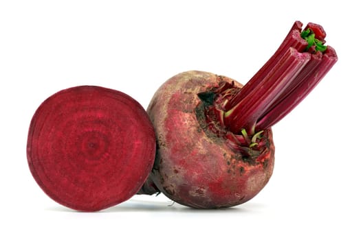 beet over white background