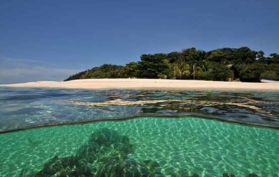Beach of an island in Palawan / Philippines