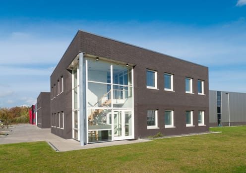 entrance of a modern office building