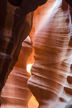 antelope canyon in Page in Arizona in the United States of America