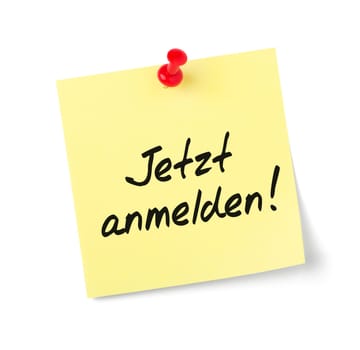 Sticky notes Register now