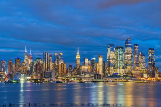 Manhattan's skyline, cityscape of New York City in the United State of America 