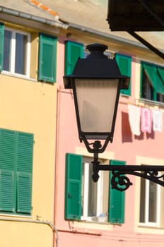 glimpse of the village of Boccadasse in Genoa
