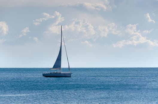 sailing on the sea of Liguria