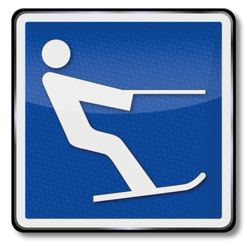 Water-skiing navigation signs