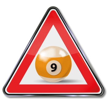 Shield Billiard Ball No. 9