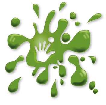 Stains with hand