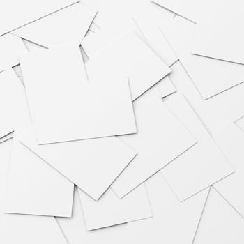 business card conceptual background, a stack of cards with only the top card is not covered.