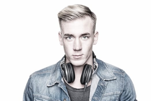 Portrait of a disc jockey