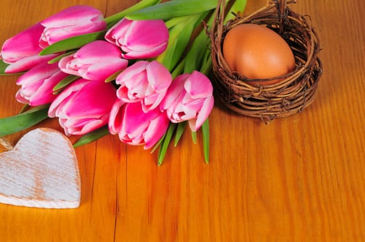 Easter Tulips Flowers Eggs