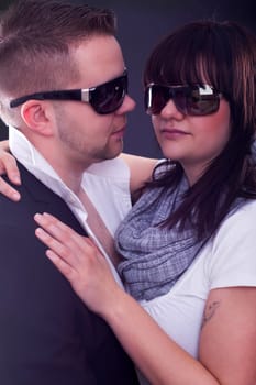 Young cool couple