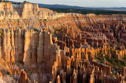 sunrise in Bryce Canyon National Park in Utah in the United States of America