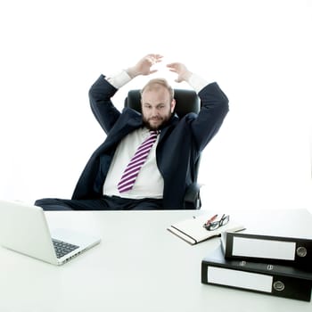 business man have a break from work