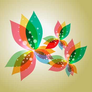 Spring time contemporary transparent flowers background. EPS10 file version. This illustration contains transparencies and is layered for easy manipulation and customization.