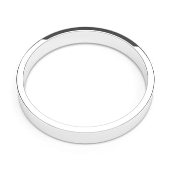 isolated gold ring, for conceptual usage, 3d rendering.
