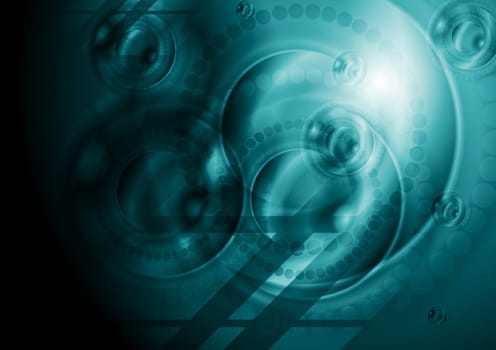 Dark green technology background. Vector illustration eps 10