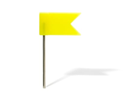 yellow flag pin