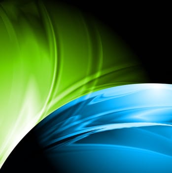 Two-colored waves background. Vector design eps 10
