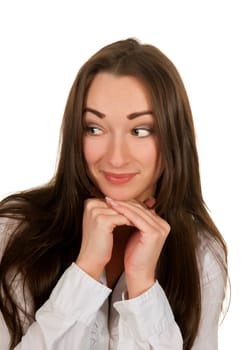 skeptical businesswoman