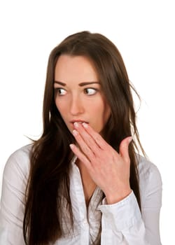 Businesswoman is surprised
