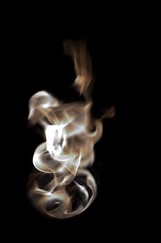 fire with a black background, abstract background.