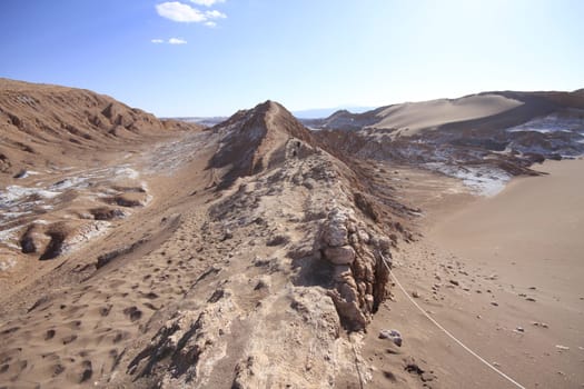 Valle del luna - valley of the moon, in atacama, chile