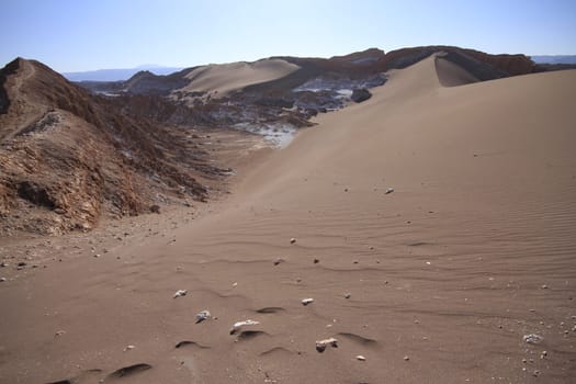 Valle del luna - valley of the moon, in atacama, chile